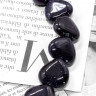Бусины искусственный Авантюрин сердечки 20 шт синий